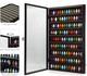Minifigures Display Case 126 Pcs Toy Miniature LED Solid Wood Black Wall Rack