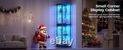 Minifigures Display Case 4 Tier LED Light 65 Figure Model Car Toy Glass Cabinet Minifigures Display Case 4 Tier LED Light 65 Figure Model Car Toy Glass Cabinet