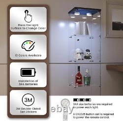 Minifigures Display Case 4 Tier LED Light Figure Diecast Car Glass Curio Cabinet