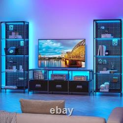 Minifigures Display Case 4 Tier Steel Glass LED Light Figure Pegboard XL Cabinet