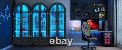 Minifigures Display Case 5 Tier Arched LED Light Figure Diecast Car Book Cabinet