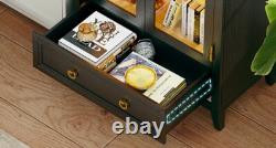 Minifigures Display Case 5 Tier Arched LED Light Figure Diecast Car Book Cabinet