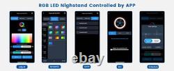 Minifigures Display Case 6 Tier 71 RGB LED Light Figure Glass Car Curio Cabinet