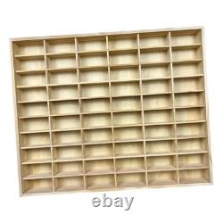 Model Car Display Case 60 Compartments Collection and Storage Box for Dolls