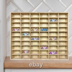 Model Car Display Case 60 Compartments Collection and Storage Box for Dolls