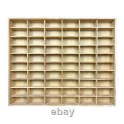Model Car Display Case 60 Compartments Collection and Storage Box for Dolls