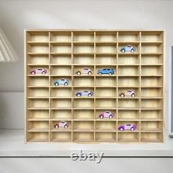 Model Car Display Case 60 Compartments Collection and Storage Box for Dolls