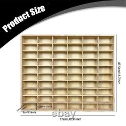 Model Car Display Case 60 Compartments Collection and Storage Box for Dolls