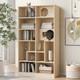 Modern 2 IN 1 Wood Bookshelf Cat House, Cat Tree Display Case with Storage