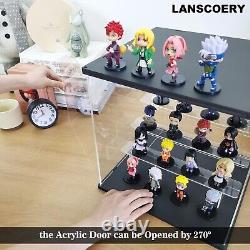 Multi-Tier LED Acrylic Display Case for Collectibles & Funko Pops 11.8x11x11.8