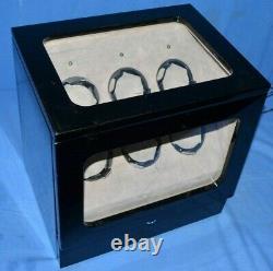 Multi-function Black 6 Slot Watch Winder Ww-1005-p11-03