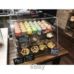 NEW 3 Tray Bakery Counter Display Case Rear Door Donut Pastry Cookie Hotel Store