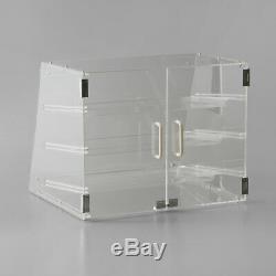 NEW 3 Tray Bakery Counter Display Case Rear Door Donut Pastry Cookie Hotel Store