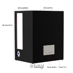 New 9+6 Automatic Watch Winder LED RGB Fingerprint Watch Storage Display Case US