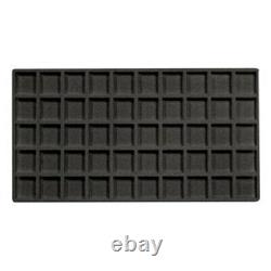 New Black Jewelry Hobby Button Snap Display Storage Organizer Cases Pick Insert