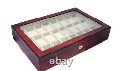 New Large Watch Timepiece Storage Wood Display Chest Box Wooden Case Cabinet