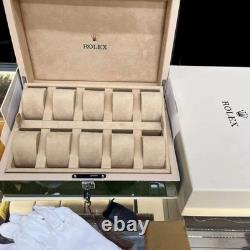 New Rolex-Exclusive 10-Slot Watch Display Storage Box Case