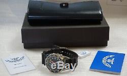 New STORE DISPLAY Squale 1521 50 Atmos Black 026 Polished Watch NO CASE ETCHING