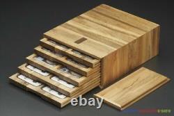 New Wooden Storage Box with Display Tray Handmade for 30 NGC Slab Coin Holder