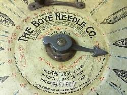 Nice Antique Boye Brand Needle Company Store Counter Display Case 1907 Patented