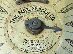 Nice Antique Boye Brand Needle Company Store Counter Display Case 1907 Patented