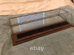 O Gauge Display Case In Wood & Plastic Glass