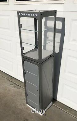 OAKLEY Cabinet Pedestal Counter Top Display Case Vault Mini Tower Rare 4.0 Store