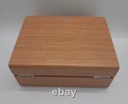 ORIGINAL OMEGA WATCH NEW STYLE WOODEN BOX DISPLAY With RED TRAVEL CASE BRAND NEW