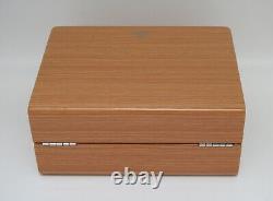 ORIGINAL OMEGA WATCH WOODEN BOX DISPLAY With CARD HOLDER AND CLOTH BRAND NEW