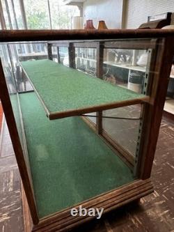 Oak Store Display Case, Vintage 8' Glass Showcase, Store Counter, Mercantile