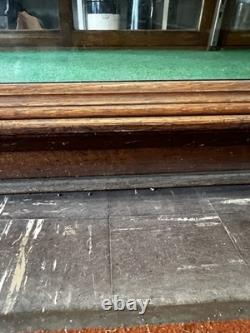 Oak Store Display Case, Vintage 8' Glass Showcase, Store Counter, Mercantile