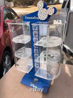 Old MICKEY MOUSE Disney store Funamation REVOLVING Locking display case