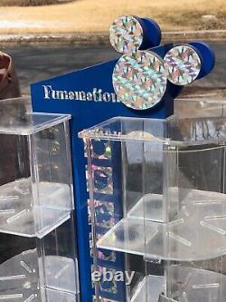 Old MICKEY MOUSE Disney store Funamation REVOLVING Locking display case