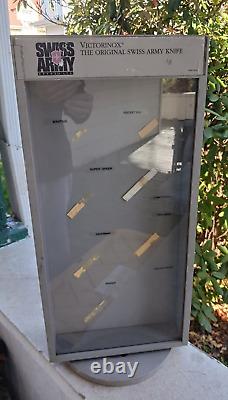 Old Rare Vintage Victorinox Swiss Army Knife Hardware Store Display Case