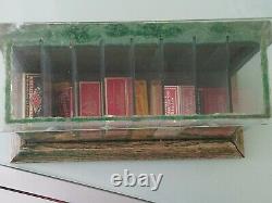 Old Winchester Simmons Razor Blade Store Counter Top Display Case w Some Blades