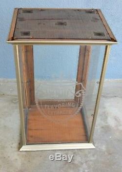 Original Antique VTG Store Display Case Nickel Showcase counter Woods Extract