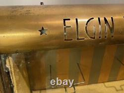 Original Vintage Art Deco Elgin Watches Pocket Watch Lighted Store Display Case