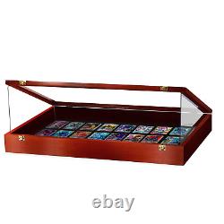 PENNZONI Trade Show Display Case with Acrylic Side Guards Cherry