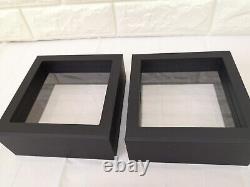 PIAGET Watch Case Storage Box Set of 2 Unused Floating Display Cases Authentic