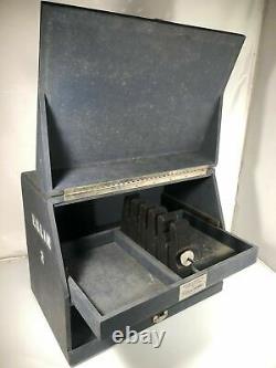 Pachmayr Gun Works Super Deluxe Case 5 Pistol Display Storage Box w Key Made USA
