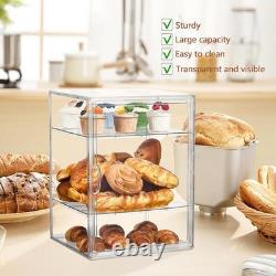 Pastry Case Clear Display Case Bread Storage Box 4 Layers Airtight