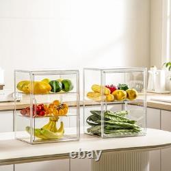 Pastry Case Clear Display Case Bread Storage Box 4 Layers Airtight