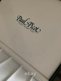 Paul Picot MULTI 7 Slot Watch Storage Travel Display Box Case Shiny Alligator
