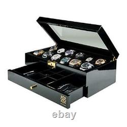 Pearson Valet Watch Display Case with Jewelry and Accessories Valet Premium