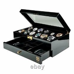 Pearson Valet Watch Display Case with Jewelry and Accessories Valet Premium