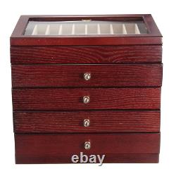 Pen Display 5 Layers Luxury Wooden Box Fountain Pen Large-Capacity Storage Case