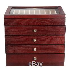 Pen Display 5 Layers Luxury Wooden Box Fountain Pen Large-capacity Storage Case