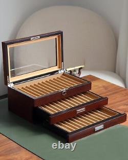 Pen Display Case with 36 Pen Slots, Fountain Pen Case, Wood Pen Storage Organ