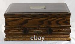 Pen Storage 941 Custom Built Interior Solid Oak Display Chest Vintage USA