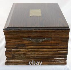 Pen Storage 941 Custom Built Interior Solid Oak Display Chest Vintage USA